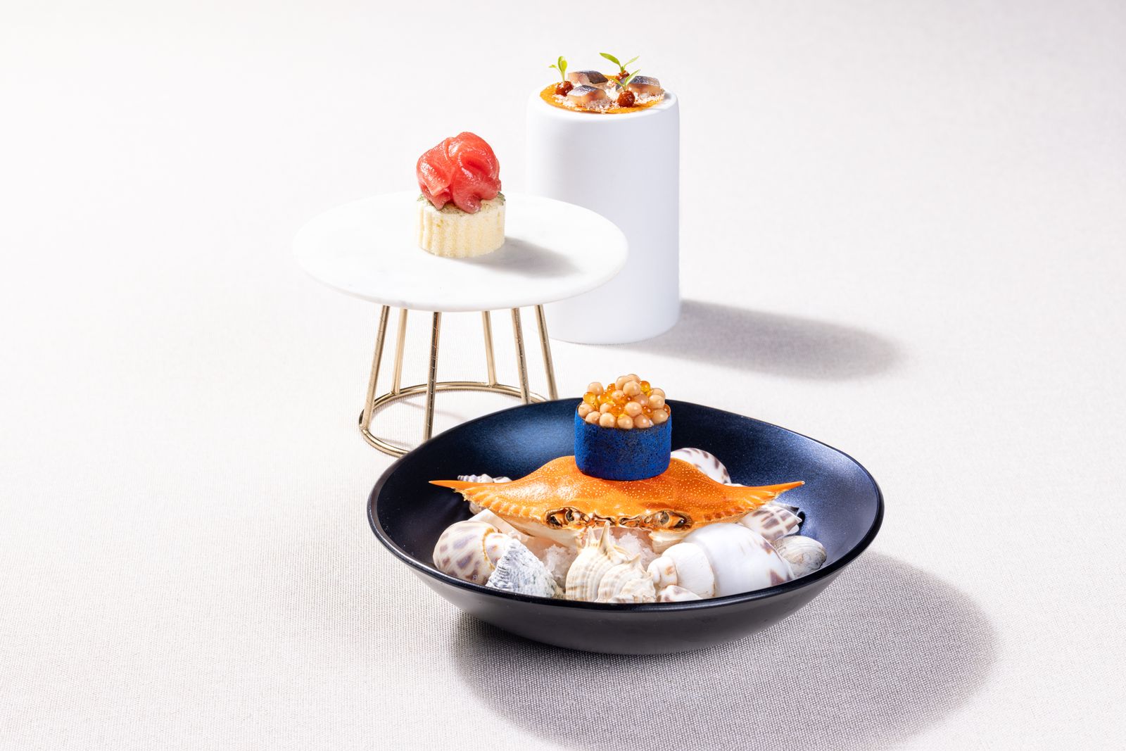 Interior view of the sophisticated Voro restaurant in Mallorca.