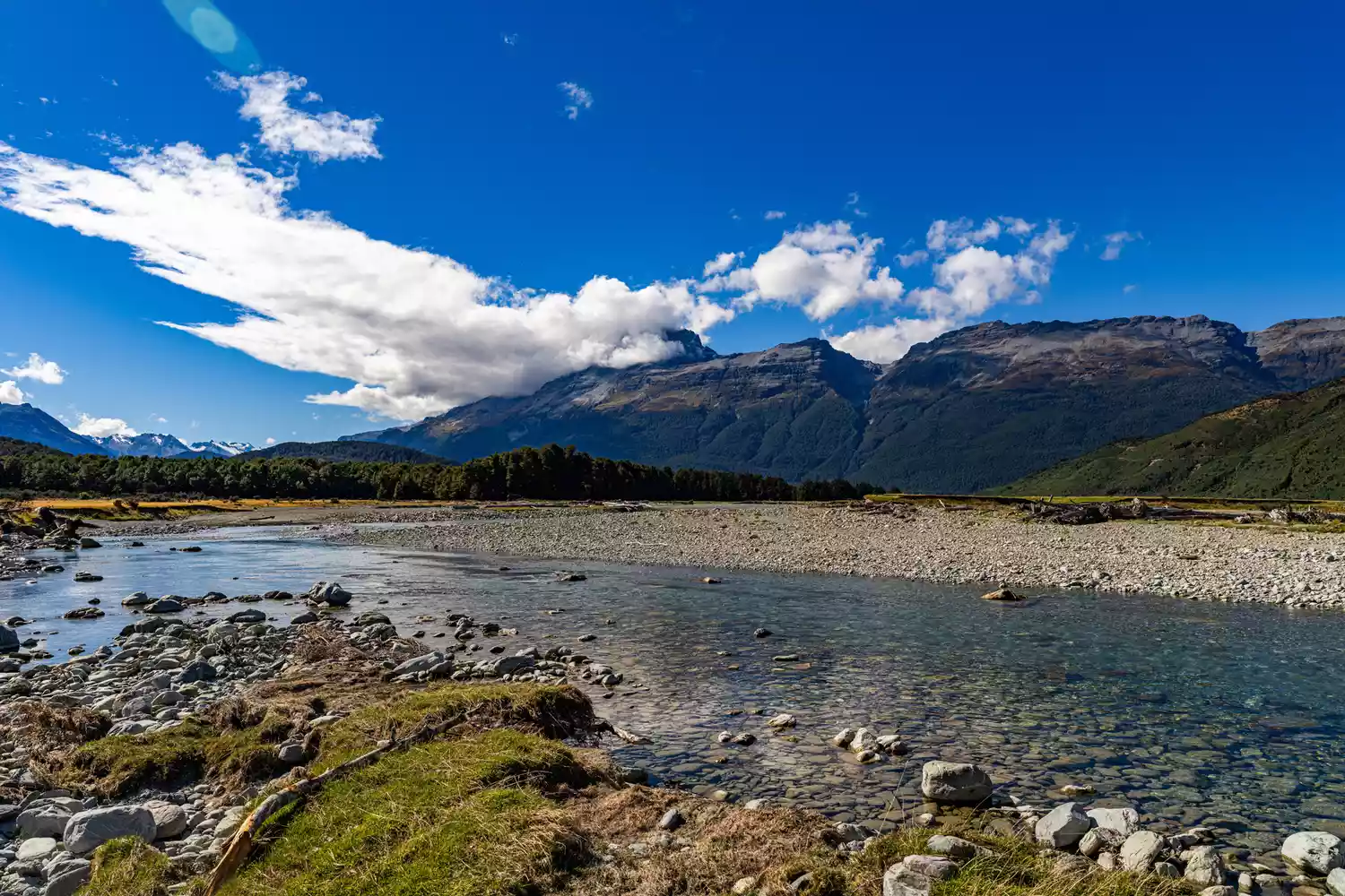 The pristine, mirror-like landscape of Glenorchy in the South Island