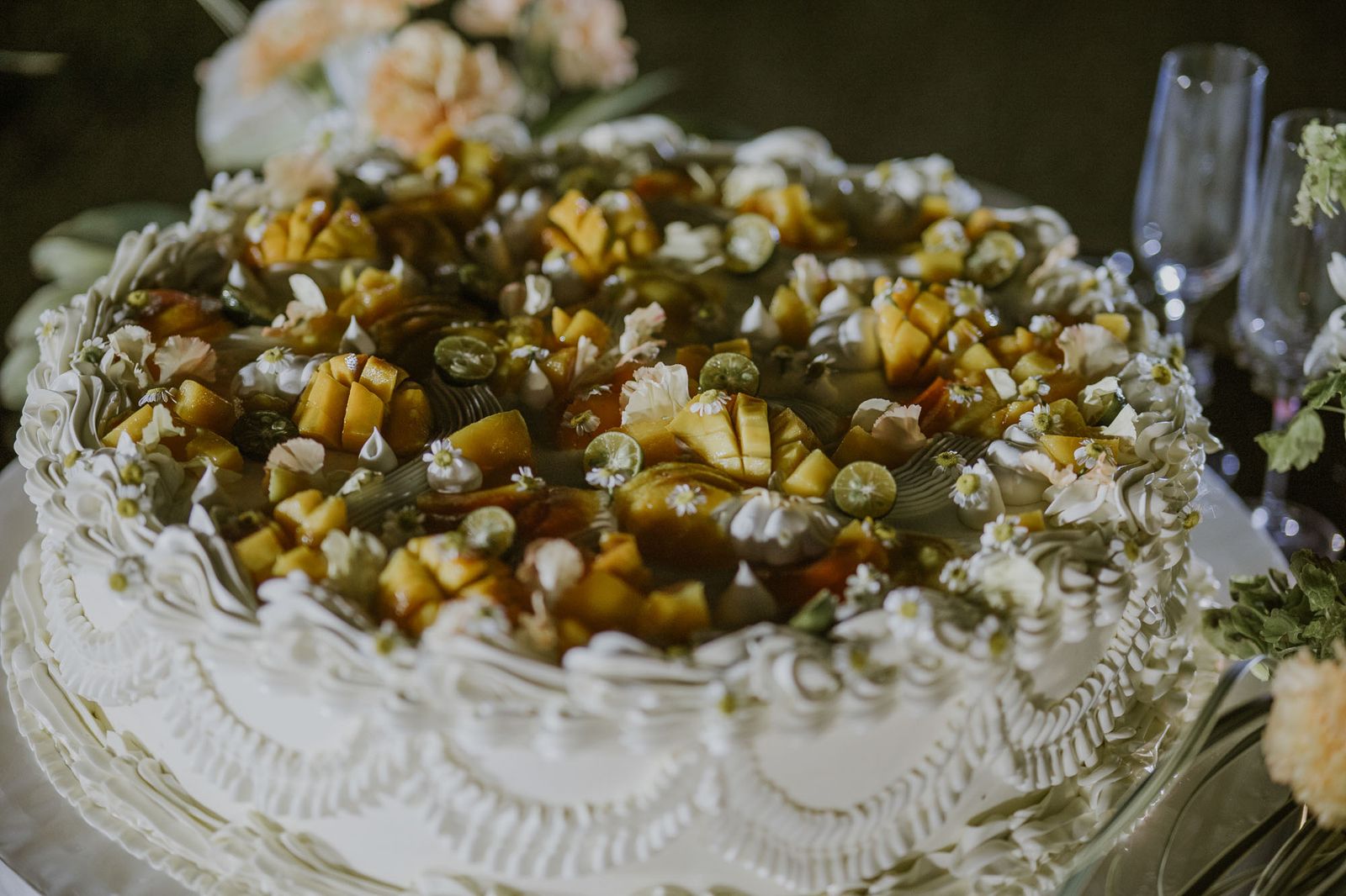 An elegantly plated Filipino fusion dish as part of a destination wedding menu.