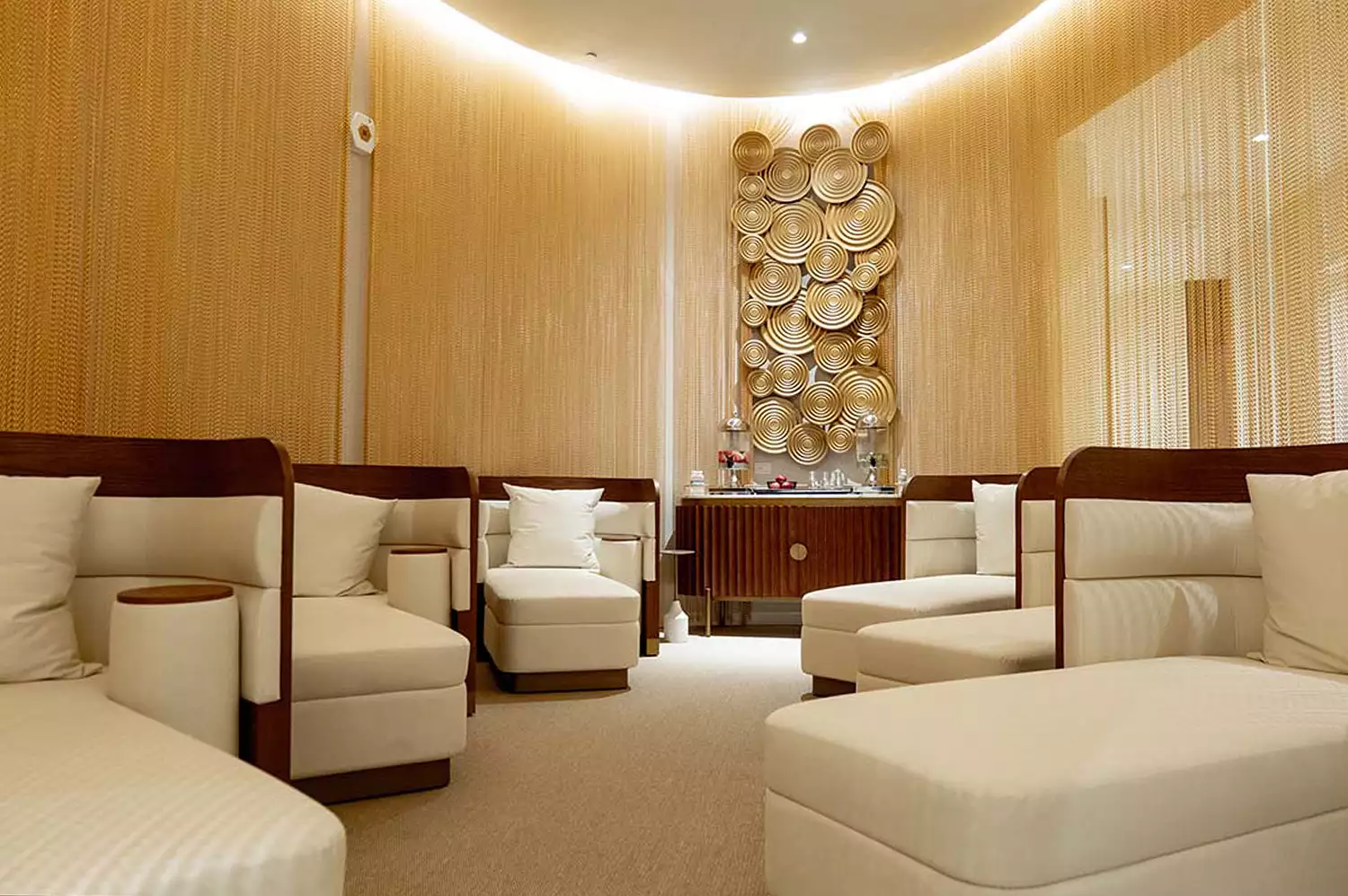 A tranquil relaxation room inside the Spa Princess at the resort.