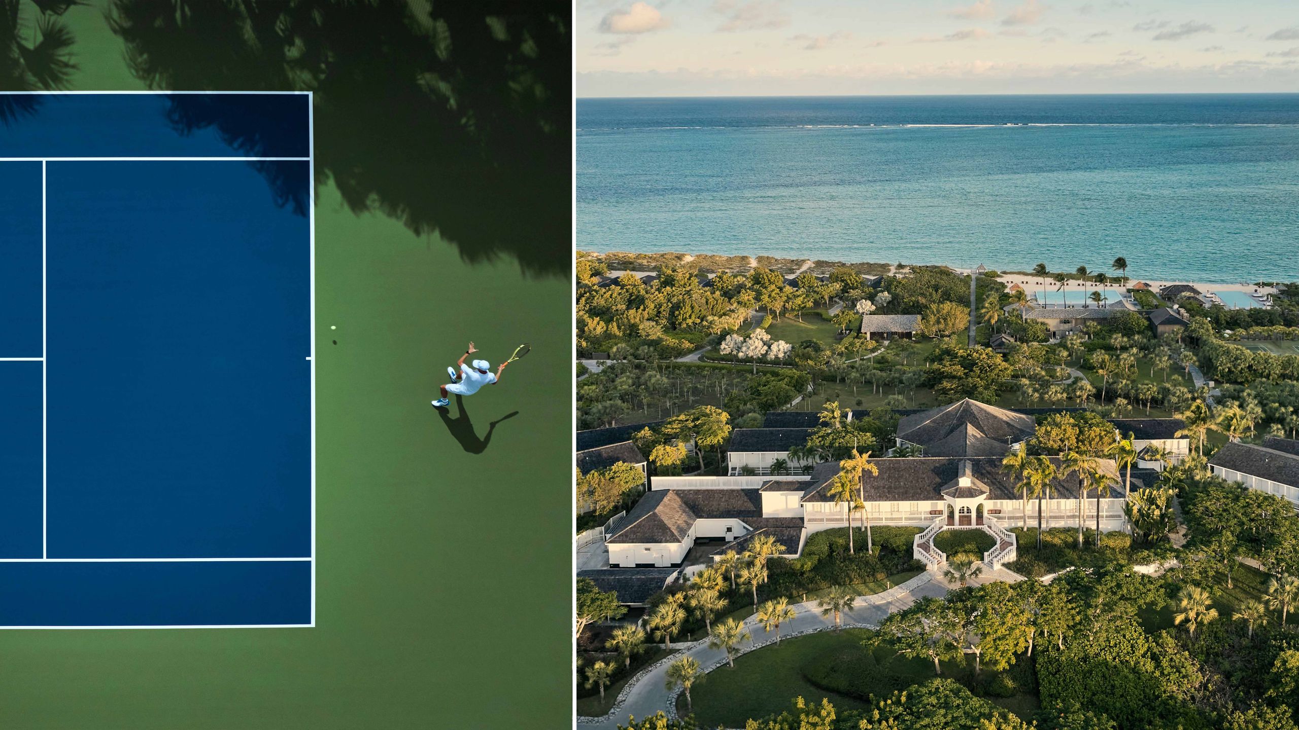 Lush tropical vegetation meeting the turquoise waters of a secluded Caribbean beachfront.