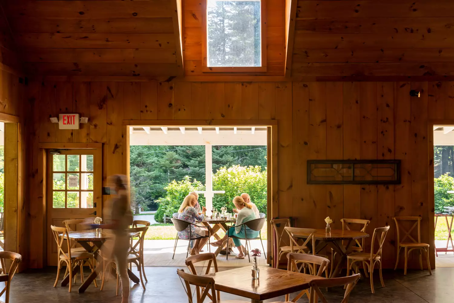 Exterior of The Orchard Restaurant in Cashiers, North Carolina.