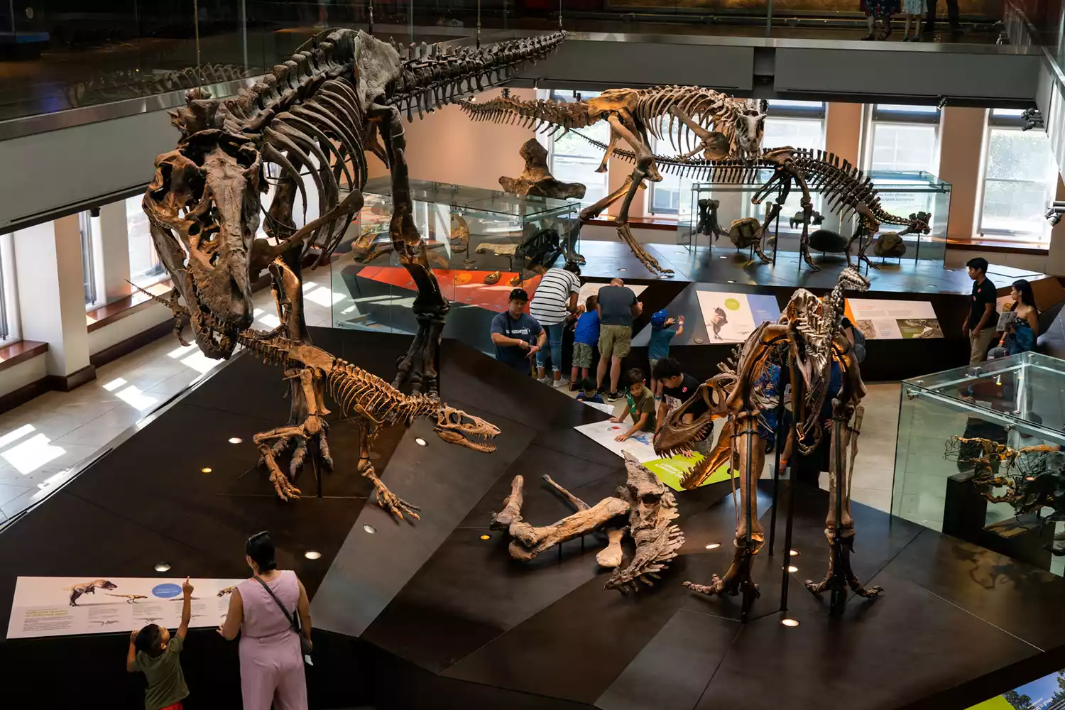 Families and visitors gathered at a special event inside the Natural History Museum of Los Angeles.